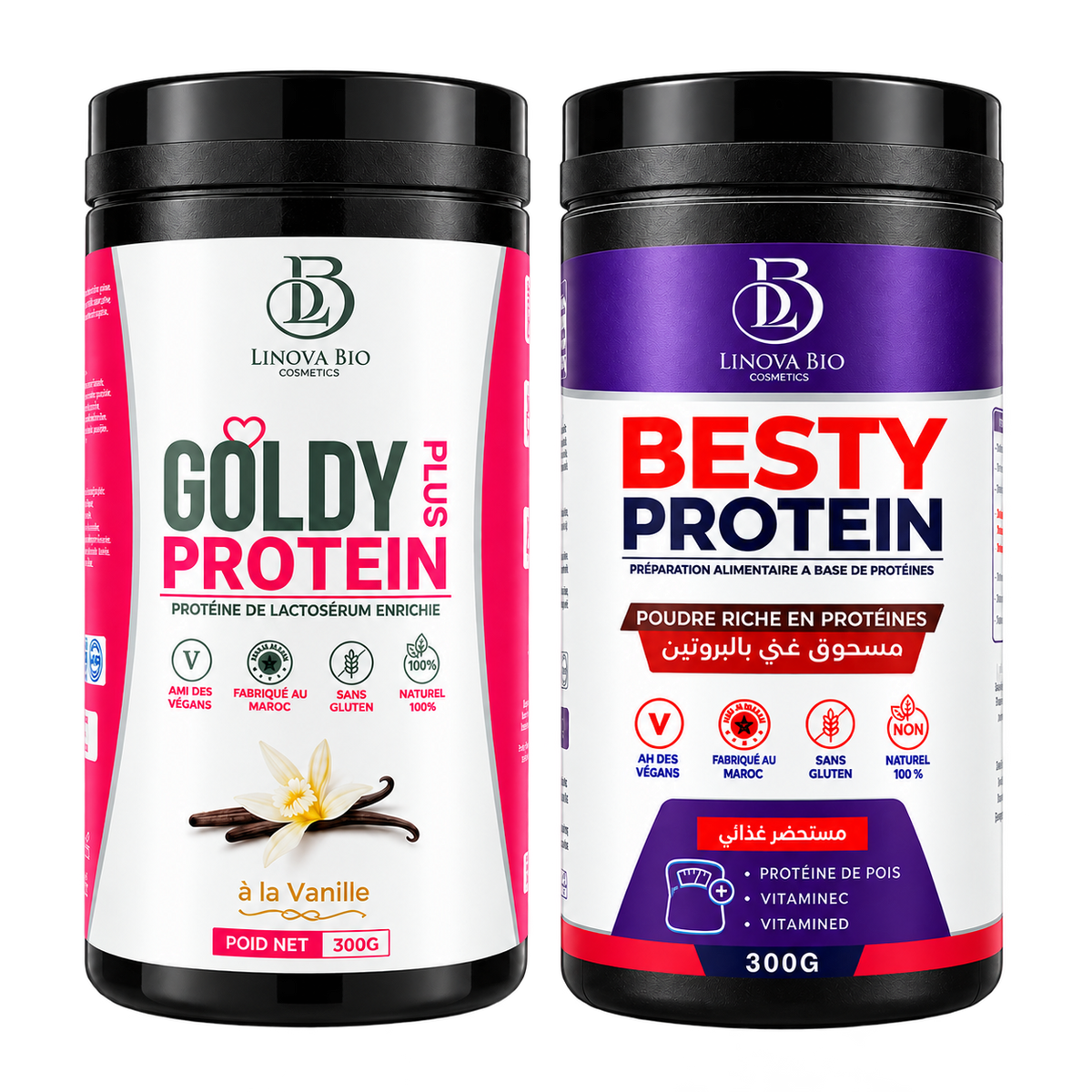 Pack Besty Protein + Goldy Plus — زيادة الوزن وتناسق الجسم